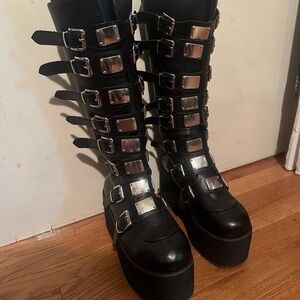 Black Platform Boots